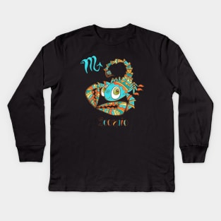 Scorpio zodiac children Kids Long Sleeve T-Shirt